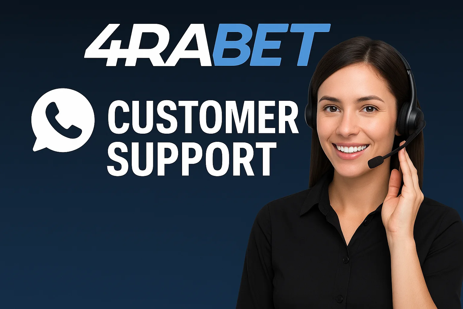 4rabet customer support team with headset, get help fast using the 4rabet customer care number for account, deposit, or withdrawal questions in India